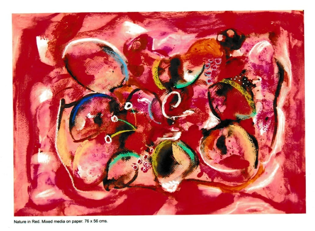 Nature in Red painting